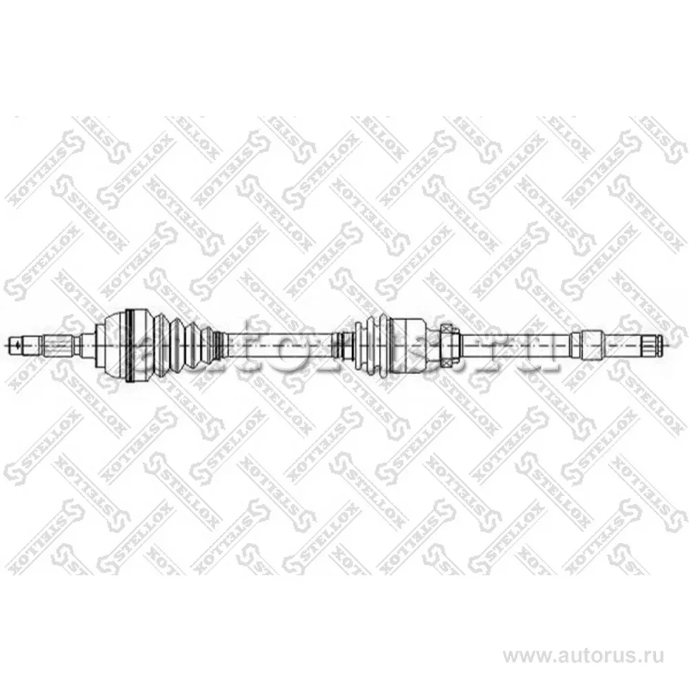 Привод передний правый 994mm, 24149 BMW E53 all 01> STELLOX 158 1772-SX