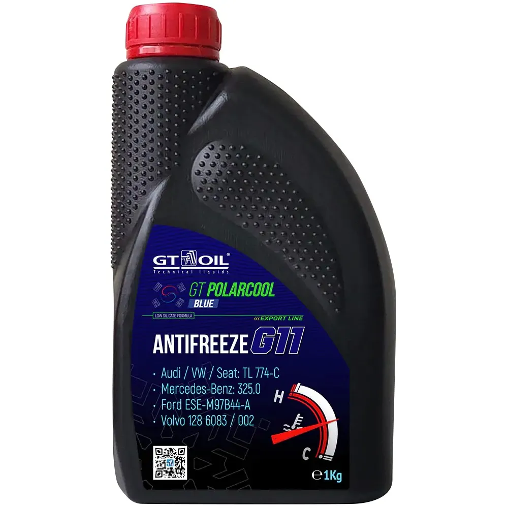 Антифриз GT Polarcool G11 BLUE, 1 кг (-40C) 8809059410318