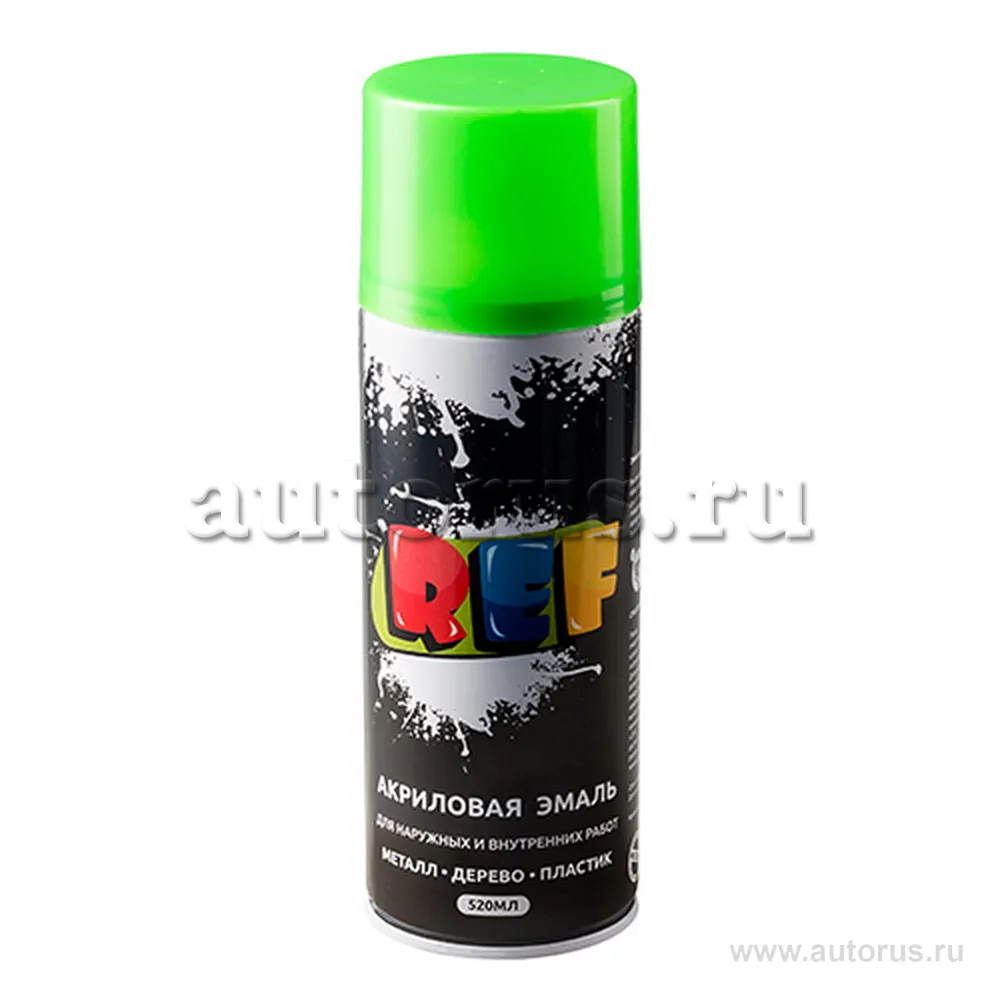Эмаль акриловая универсальная REF флуор. желтый 1005 (520 мл) REF 1005