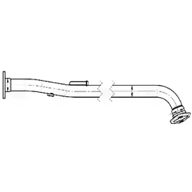 Труба приёмная для а/м Nissan Almera N16 (00-) 1.5i/1.8i (алюм. сталь) TRIALLI ERP 0720