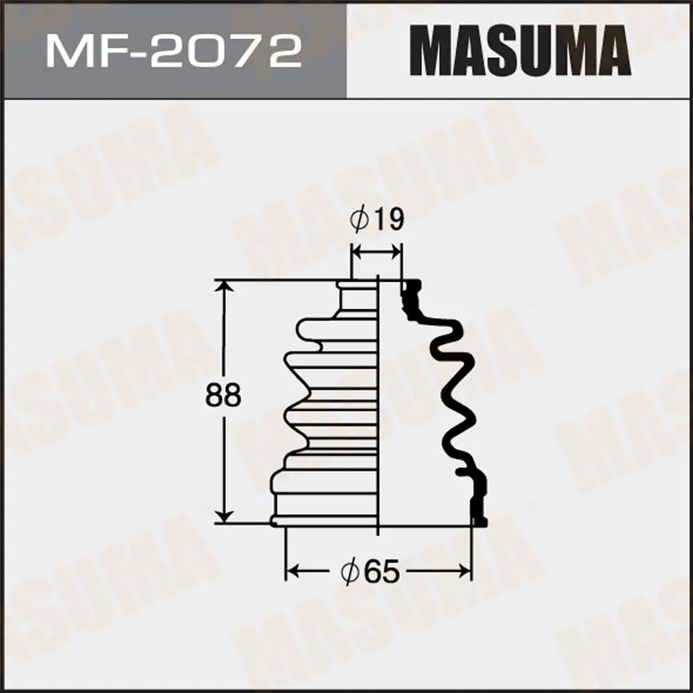 Пыльник ШРУСа TOYOTA ALLEX MASUMA MF-2072