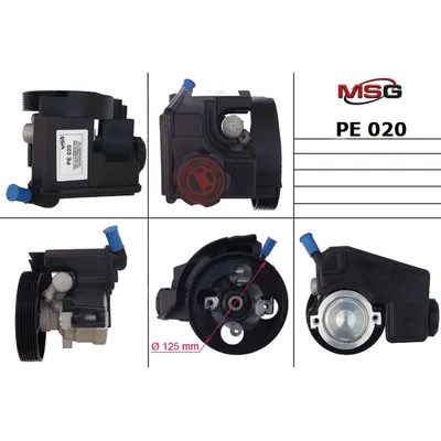 Насос гидроусилителя руля CITROEN BERLINGO 99-,PEUGEOT 206 SW 02-,PEUGE PARTNER 00- MSG PE 020