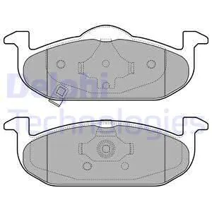 Колодки тормозные (Тормозные колодки передние MG 3 1.3/1.5 11) DELPHI LP2695