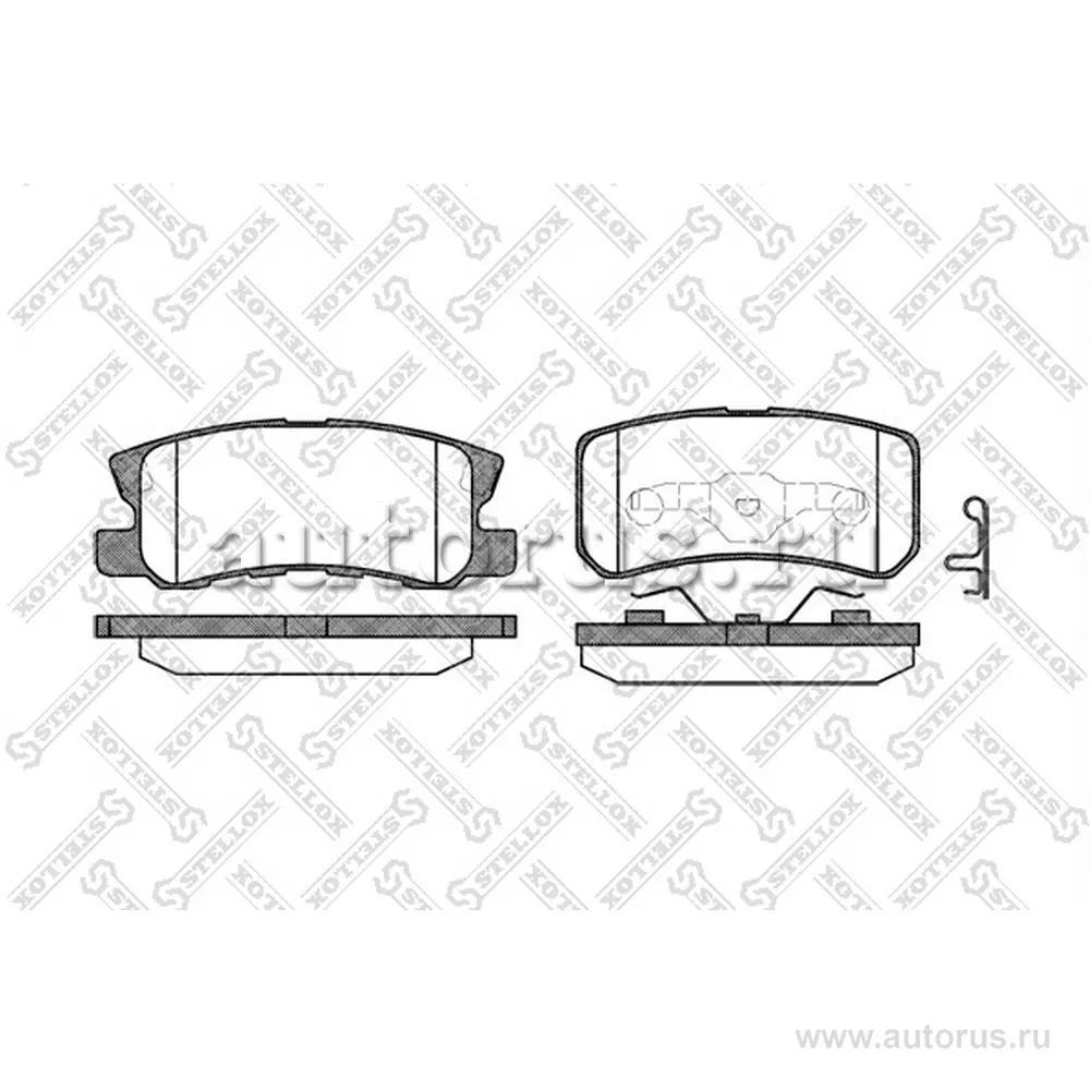 Колодки дисковые з. Mitsubishi Pajero/Montero 1.8G STELLOX 814 002B-SX