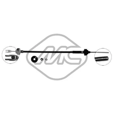 Трос сцепления 205 1,1 (950 CC) CAMBIO/GEAR MA Metalcaucho 82694