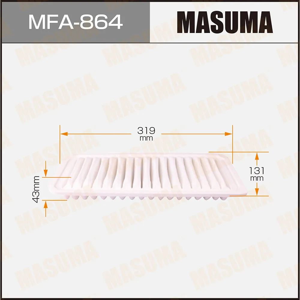Фильтр воздушный daihatsu yrv k3-vet m201gm211g 00, hijet-atrai efdetefve s230gs2 MASUMA MFA864