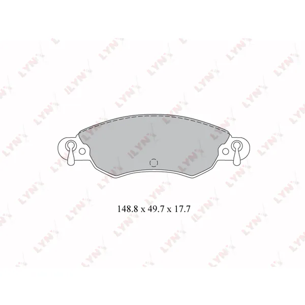 Колодки тормозные LYNXauto BD-2207