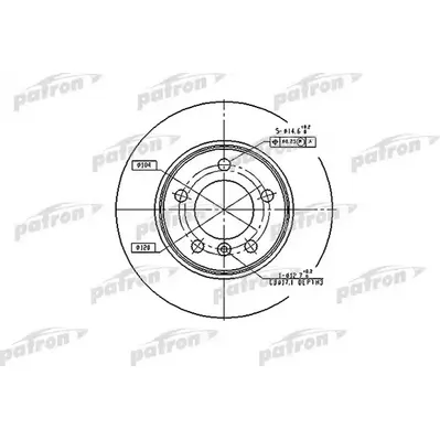 Диск тормозной задний BMW: 3 90-98, 3 98-05, 3 COMPACT 01-05, 3 TOU PATRON PBD1539
