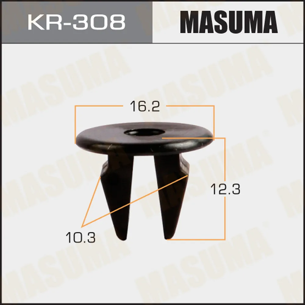 Клипса универс. 308-KR [уп.50] MASUMA KR-308