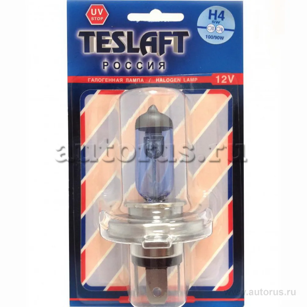 Лампа 12V H4 100/90W P43t Teslaft SW 1 шт. блистер 189849