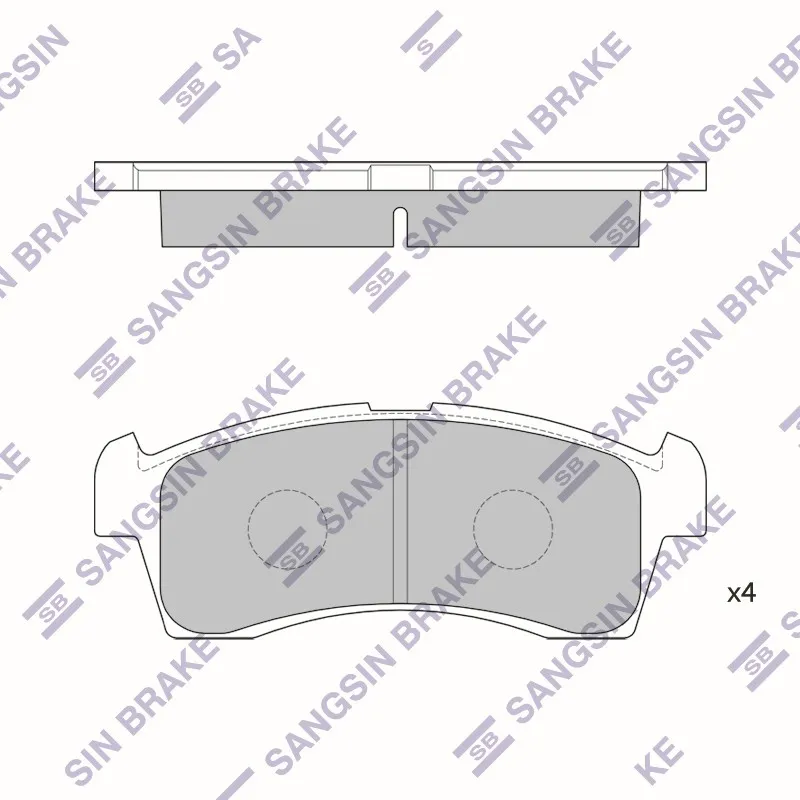 Колодки тормозные SANGSIN BRAKE SP1548
