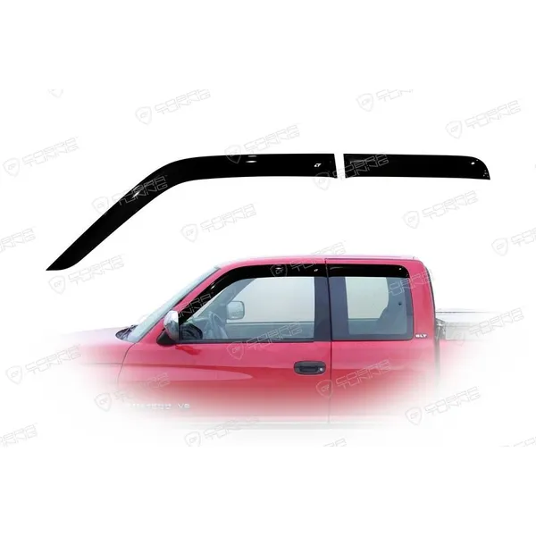 Дефлектора на окна Dodge Ram II Quad Cab 1994-2001EuroStandard деф.окон Cobra Tuning DE21094