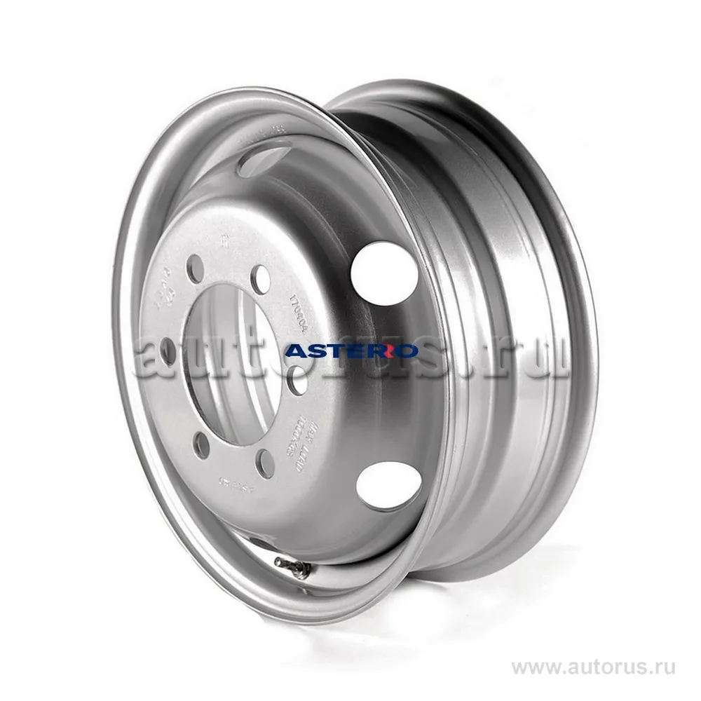Диск штампованный R16 5.5J 6x170/130 ET106 ASTERRO Серебро Газель (1250 кг.) TC1607F