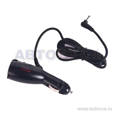 Шнур питания к антирадарам SHO-ME P-07, 12V, с доп. гнездом прикуривателя
