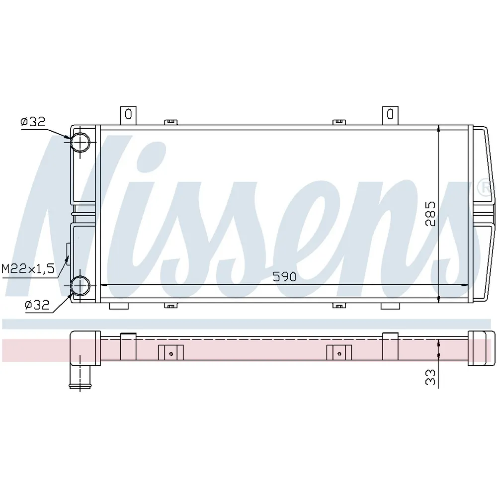 Радиатор основной NISSENS 64102