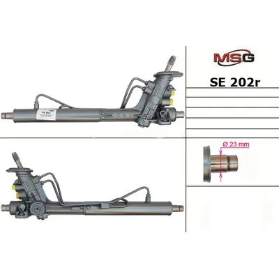 Рулевая рейка с ГУР восстановленная SEAT Arosa 1997-2004,VW Lupo 1998-2005,VW Polo 1996-2002 R0208 MSG SE202R
