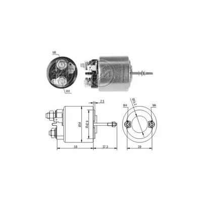 Реле втягивающее VOLVO 340/360 ERA ZM595