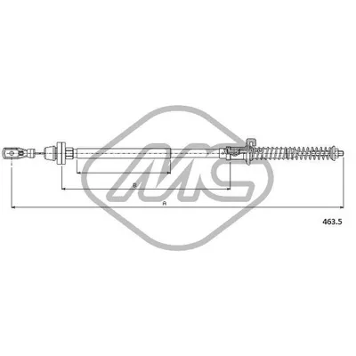 Трос газа BRAVA DS - BRAVO DS Metalcaucho 81527