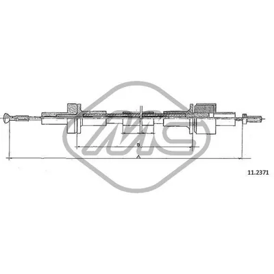 Трос сцепления FRD SIERRA XR4I Metalcaucho 81665
