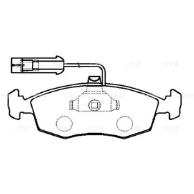 Тормозные колодки CTR CKFI-4