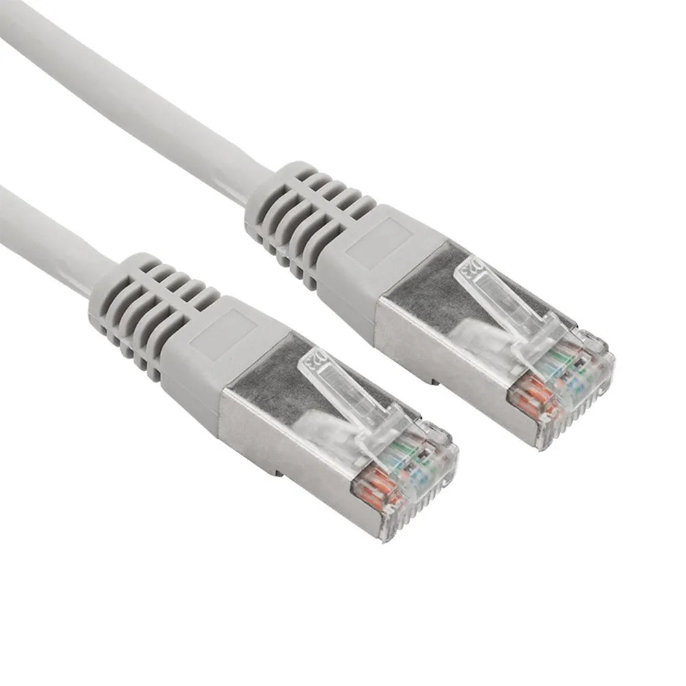 Патч-корд F/UTP, категория 5e, RJ45-RJ45, экранированный, 24AWG, LSZH, серый, 1 м REXANT 18-8002-1