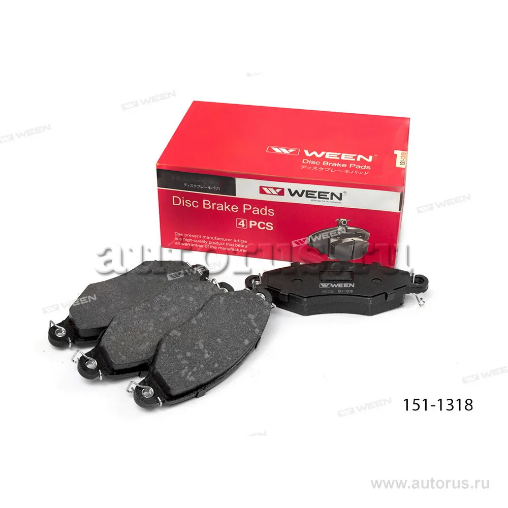 Колодки передние (замена на 151-1319) PEUGEOT 206, 306 WEEN 151-1318