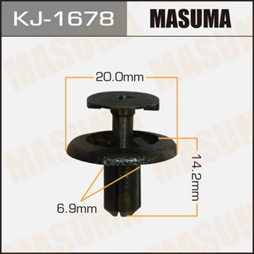 Клипса универс. 1678-KJ [уп.50] MASUMA KJ-1678