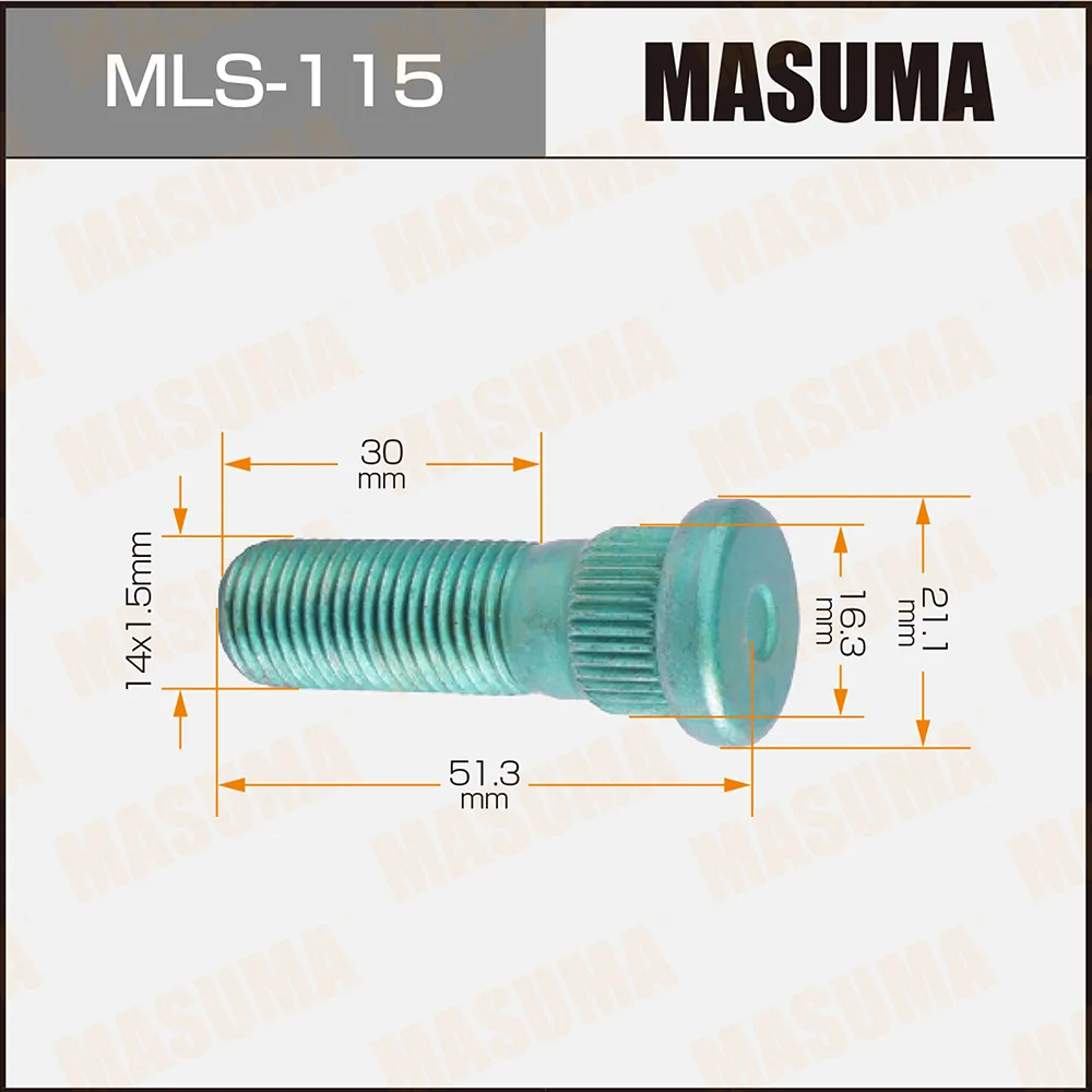 Шпилька колесная TOYOTA DYNA MASUMA MLS-115