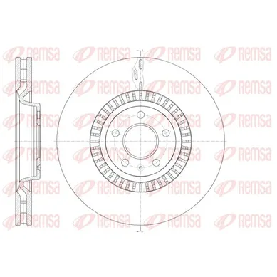 Диск тормозной AUDI A6 10-13/A7 10/A8 09 REMSA 6144610