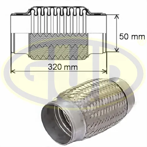 Гофра глушителя 50x320 G.U.D GFP350320
