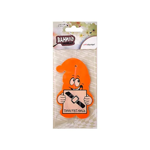 Освежитель воздуха подвесной Пристегнись картонный (ваниль) Autostandart