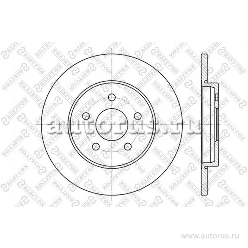 Диск тормозной задний FORD MONDEO ALL 00> STELLOX 60202551_SX