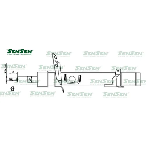 Аморт. перед. прав. газ Land Rover Freelander 2 (FA) SENSEN 42141491