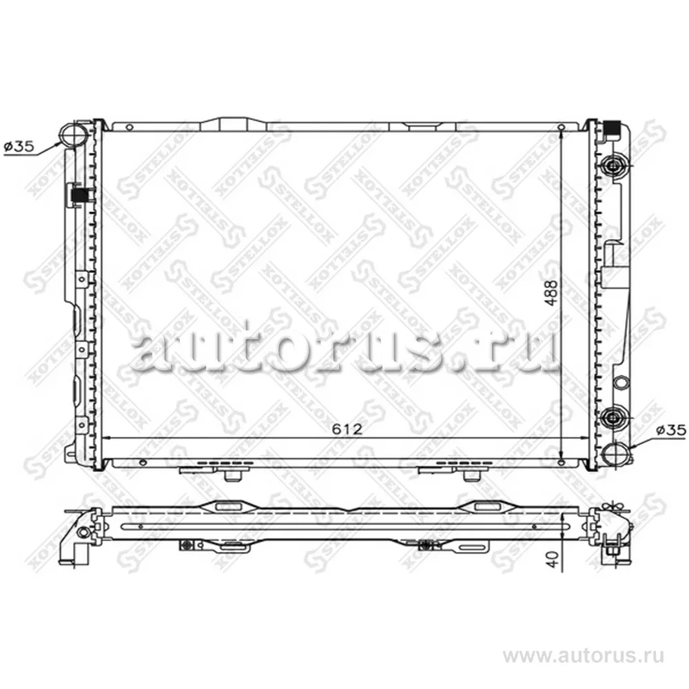 Радиатор системы охлаждения STELLOX 1025903SX