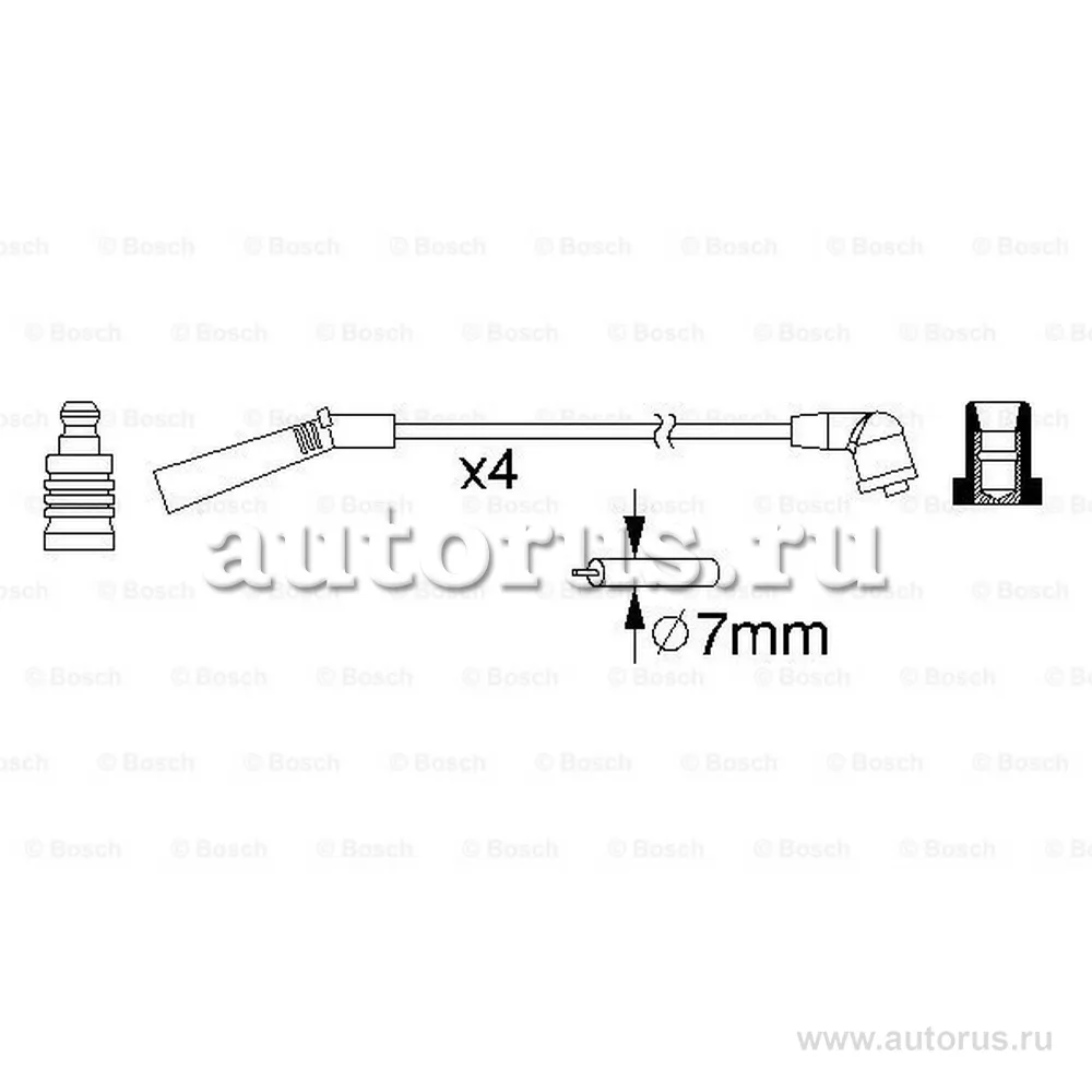 Комплект высоковольтных проводов