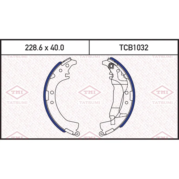 Колодки тормозные барабанные TOYOTA RAV4 94-> TATSUMI TCB1032