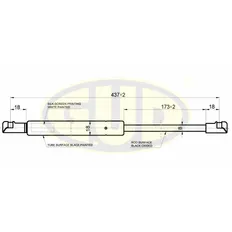 АМОРТИЗАТОР БАГАЖНИКА FIAT FIAT GRANDE PUNTO (199), 1005- 350N L437173MM