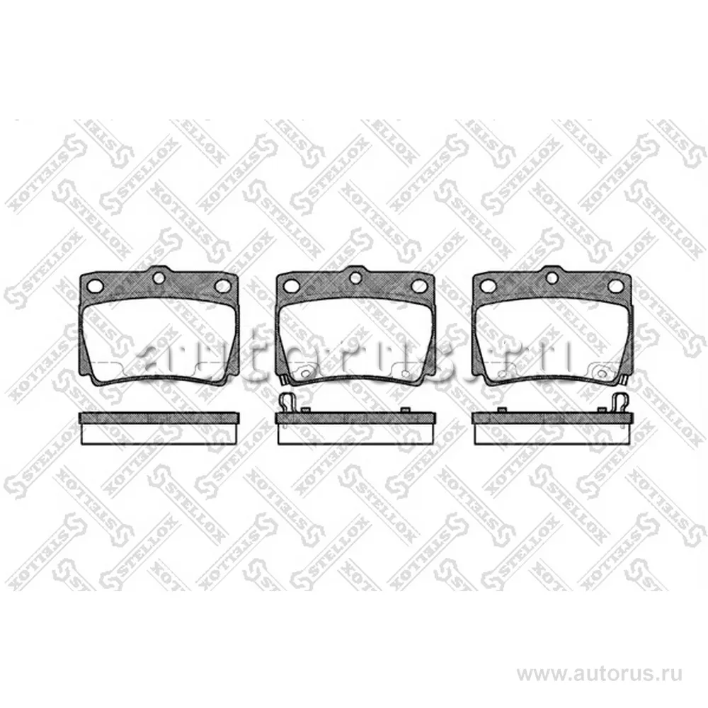 Колодки дисковые з. Mitsubishi Montero S STELLOX 761 002B-SX