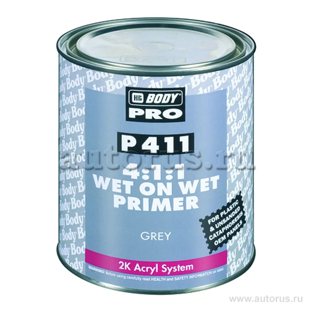 Грунт Body P411 WET ON WET (черн.) (1л)