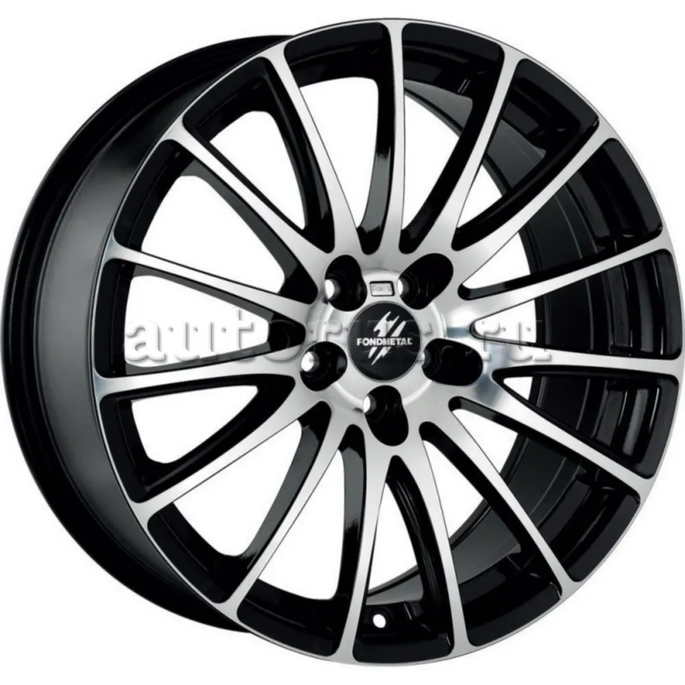 Диск литой R17 7J 5x112/57.1 ET35 FONDMETAL 7800 Black Polished 78007017355112ENA2