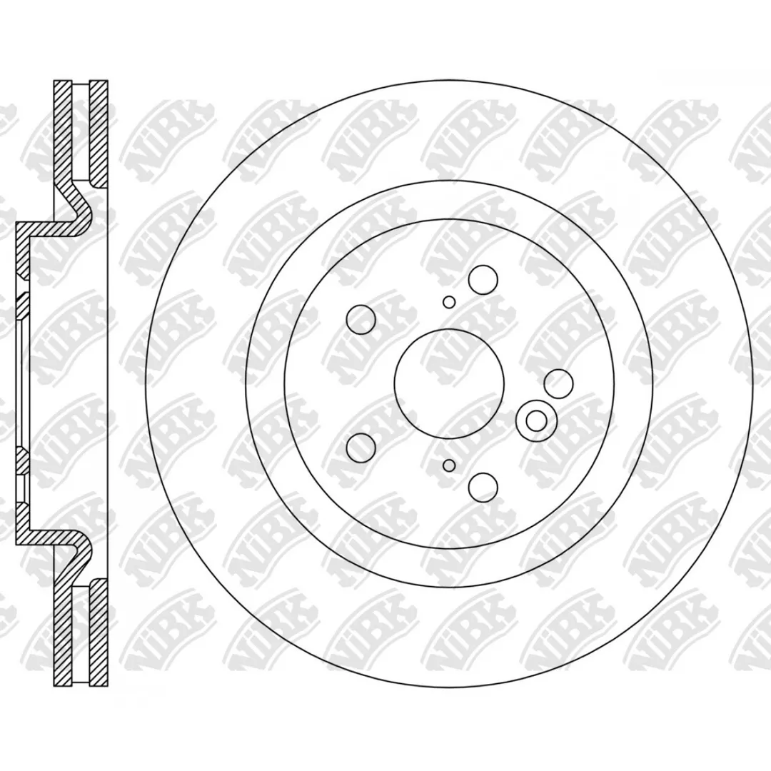 Диски тормозные перфорированные HAVAL F7, F7X, F7X (CC6467) 2019- NIBK RN2291DSET