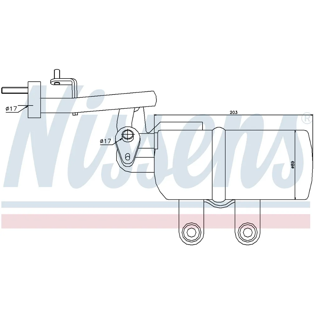 Осушитель кондиционера FORD Focus II/C-Max/MAZDA 3 03-> NISSENS 95332