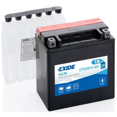 Аккумулятор EXIDE moto AGM 18 А/ч L+ 150x87x161 EN230 А