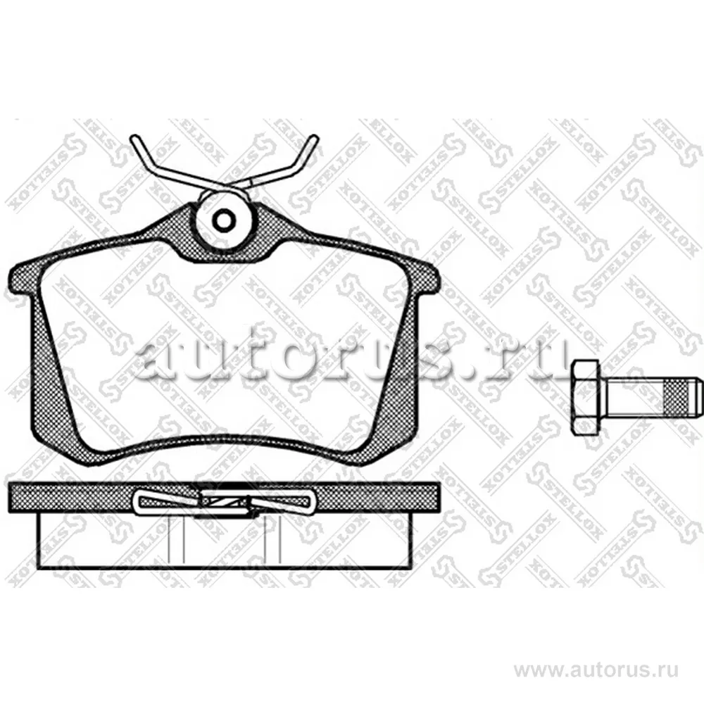 Колодки дисковые з. VW Golf III 2.0-2.9 STELLOX 274000L_SX