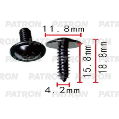 Винт металлический (комплект 10шт) Audi,Seat,Skoda,Volkswagen применя PATRON P371529S