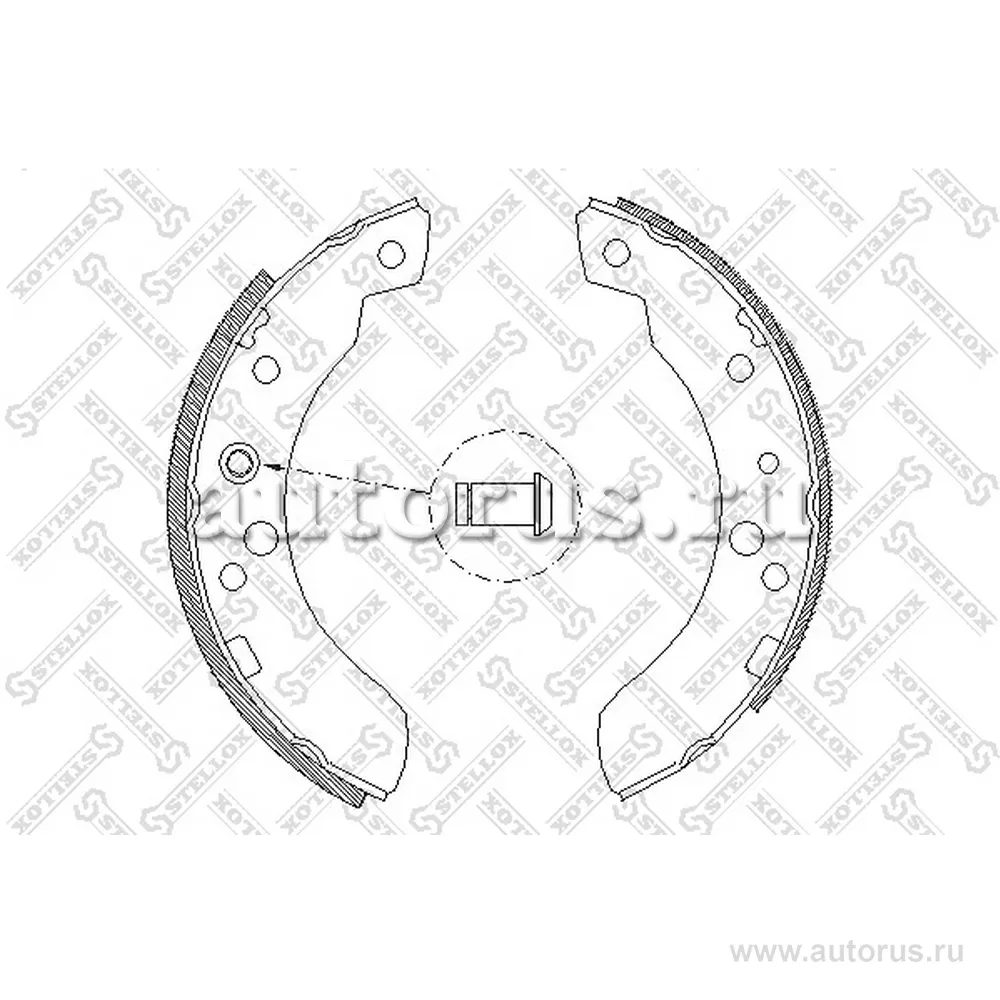 Колодки барабанные Ford Transit 80-1 STELLOX 122 100-SX