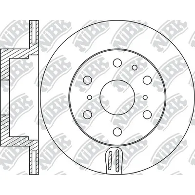 Диск тормозной задний GM TAHOE III/CADILLAC ESCALADE 07-16 /VENT D=345MM NIBK RN1757
