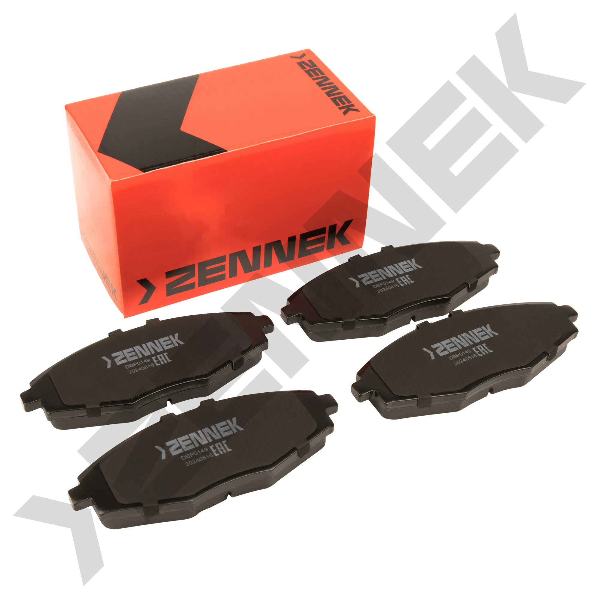 Колодки тормозные дисковые передние DAEWOO LANOS 97-, MATIZ 98- ZENNEK DBP0149