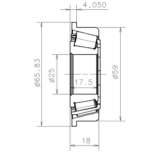 Подшипник МКПП NISSAN/RENAULT /25x59x17,5mm SNR EC.12567.H206