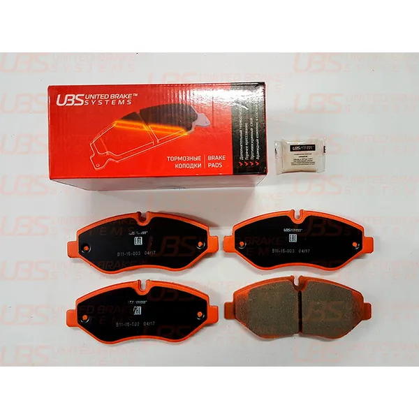 Колодки тормозные для IVECO DAILY III 02-/07-, IVECO DAILY IV 06-/12-, IVECO DAILY V 11-/14-, IVECO UBS B1115003